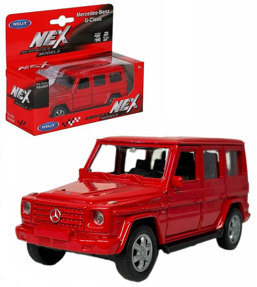 Welly. Машинка 1:38 "Mercedeces-Benz G-Class" пруж. мех., арт.43689W-R красный