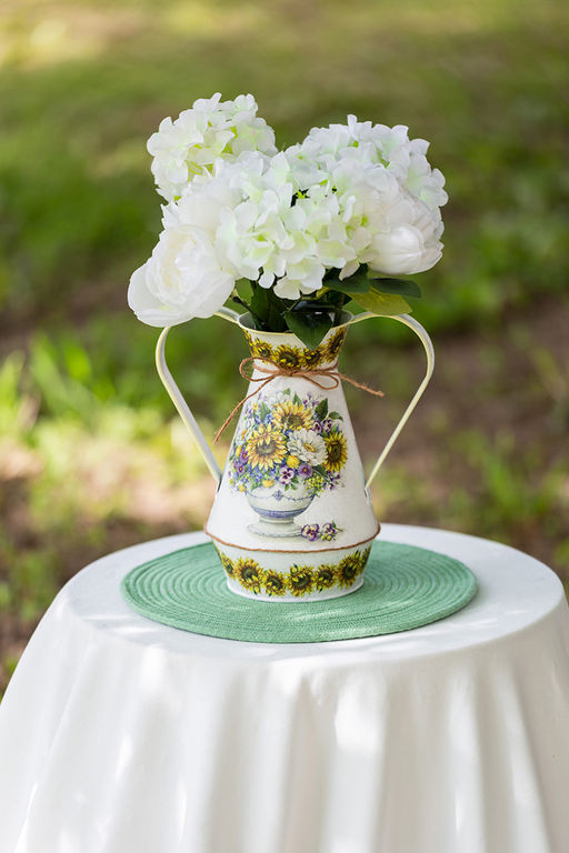 Заготовка для декорирования Love2art MG-013 ваза оцинкованный металл 9 х 11 х 22 см СК/Распродажа 9х11х22  фото 3