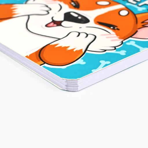 Подарочный набор блокнот 48 листов + ручка «Корги»