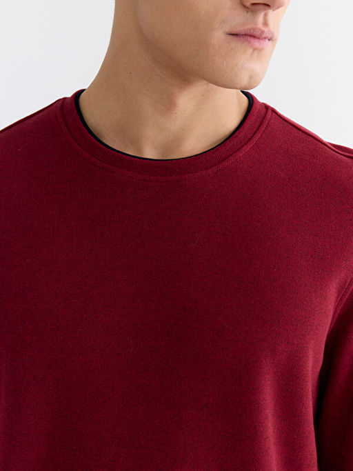 Bisiklet Yaka Erkek Sweatshirt