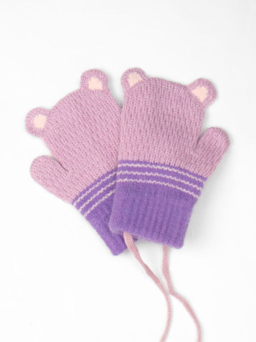 Варежки детские на шнурке Kim Lin