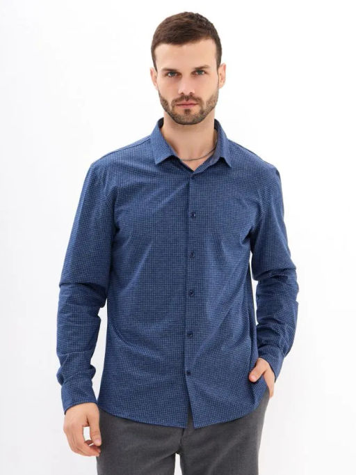 Рубашка трикотажная мужская GREG SK234/131/6954/ZN/1