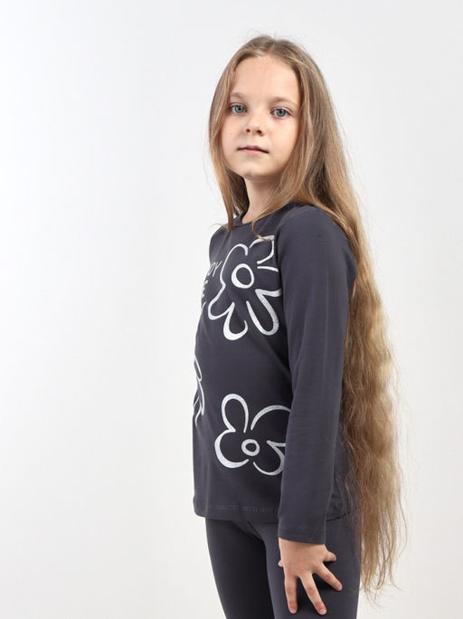 CRB wear / CWKG 63965-48-423 Джемпер для девочки,темно-серый  фото 2