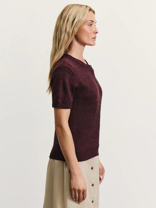 Вязаный кардиган с коротким рукавом / Zarina  фото 4