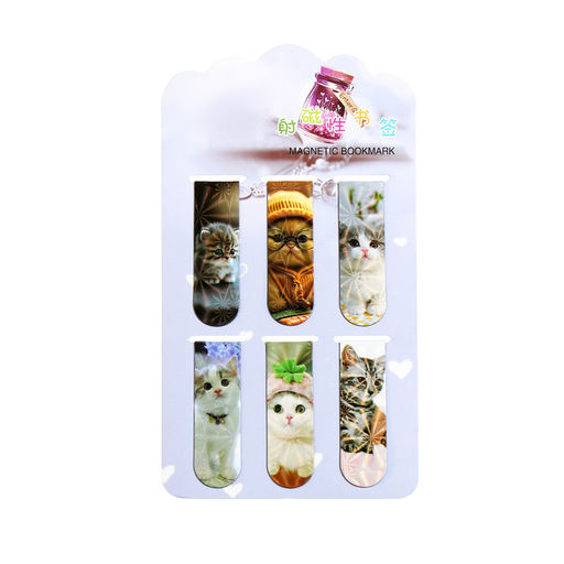 Набор закладкок для книг магнитных 6 штук МИКС Котята - Calligrata фото 4