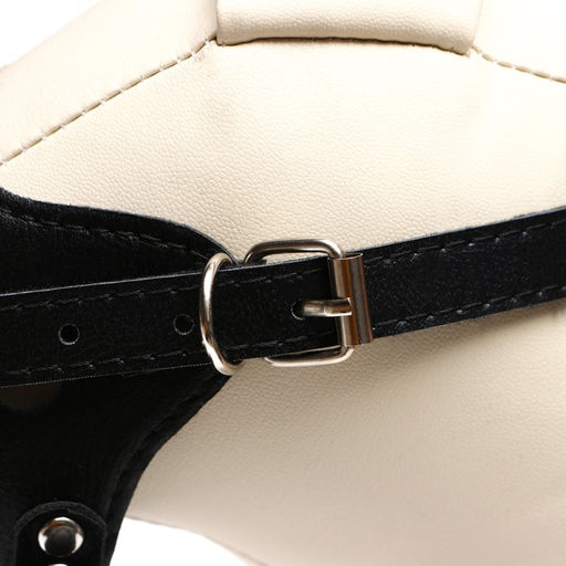 Намордник из прессованной кожи регулируемый, №5, ДН 9,3 см, ОМ 32-40 см, чёрный - Пижон фото 3