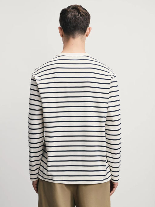 Лонгслив из 100% хлопка в полоску / Zarina  фото 5