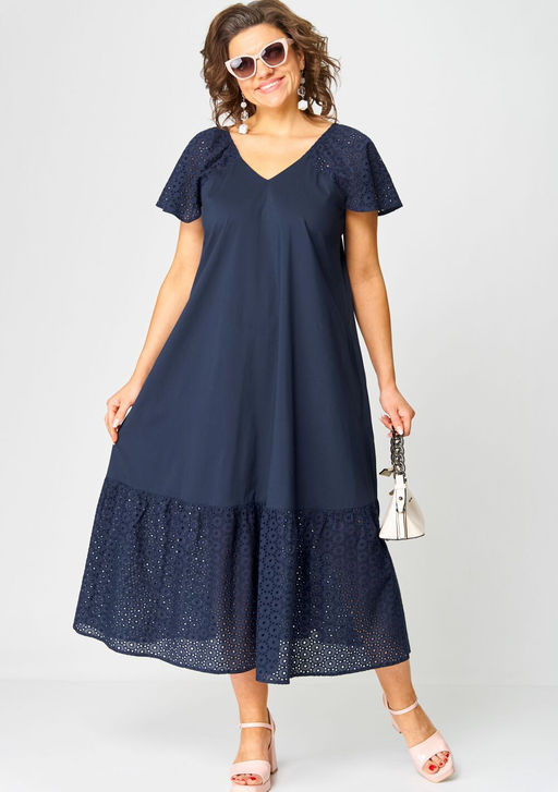 Платье EVA GRANT 7297А темно-синий