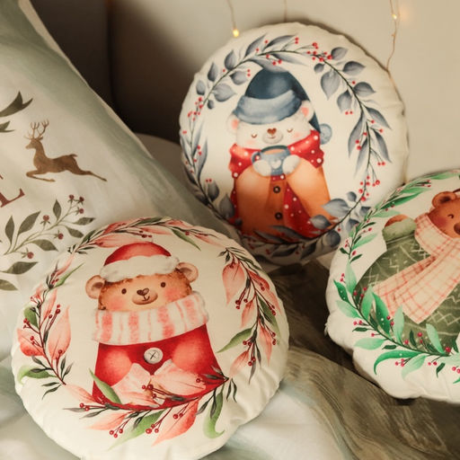 Подушка декоративная новогодняя Этель. Мишутка 32?32 см