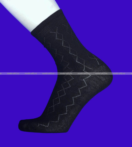 Цена за 5 пар. 5 ПАР - САРТЭКС носки мужские арт. Г-18 р ЧЕРНЫЕ