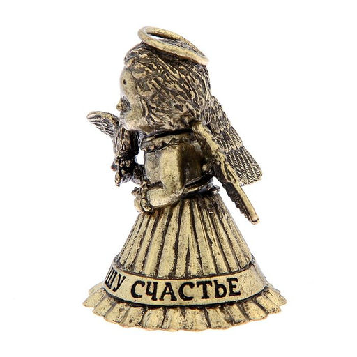 Колокольчик ангел «Приношу счастье», 5.5×3.5 см