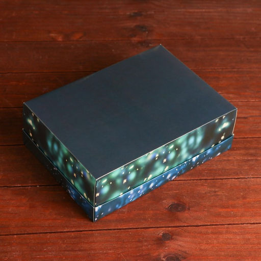 Цена за 5 шт. Подарочная коробка, сборная «Новогодняя ночь», 24×17×8 см