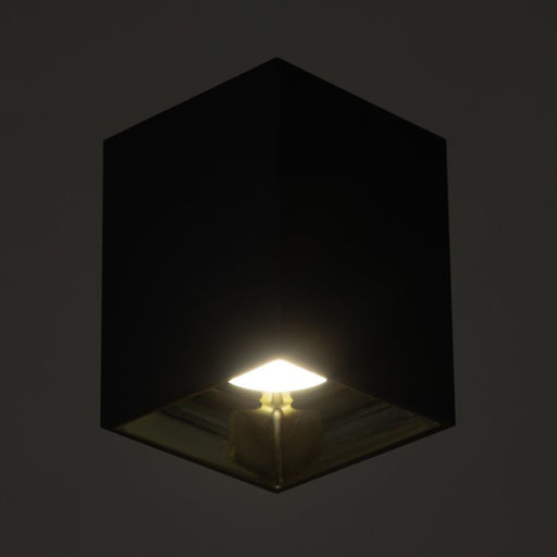 Светильник «Кубик» LED 4000К 10 Вт DIM220 черный золото 7.5×7.5×9.5 см