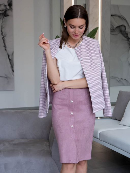 16-198 Жакет - Вишня фото 5