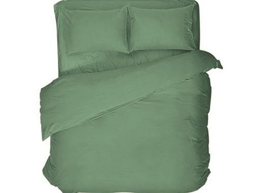 Комплект постельного белья 41262/0-БЧ Евро рис. 16-6216 зеленый