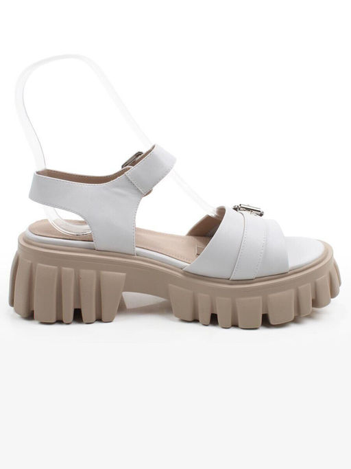 08-XLP966-26 WHITE Босоножки женские (натуральная кожа)