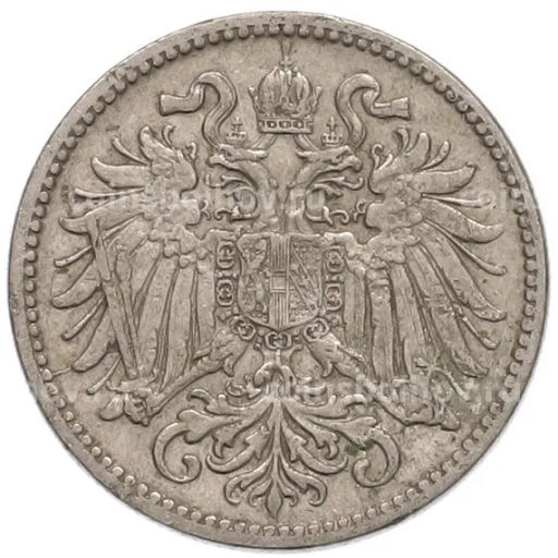 Монета 10 геллеров 1909 года Австрия