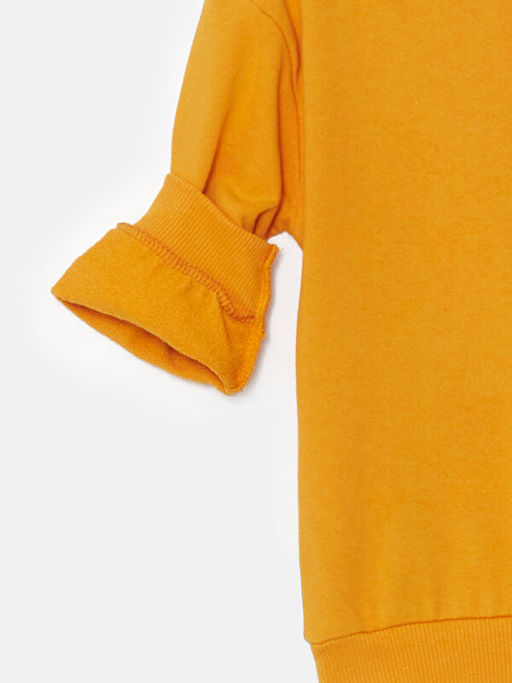 Bisiklet Yaka Bask?l? Erkek Bebek Sweatshirt - Waikiki фото 3