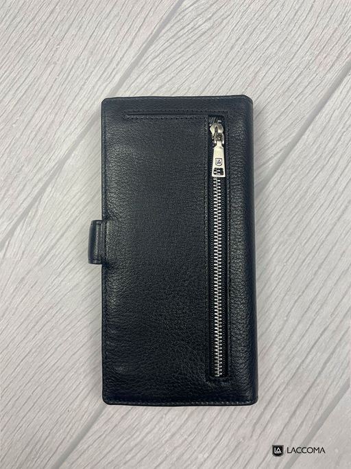 LACCOMA портмоне 165-24-черный натуральная кожа полиэстер