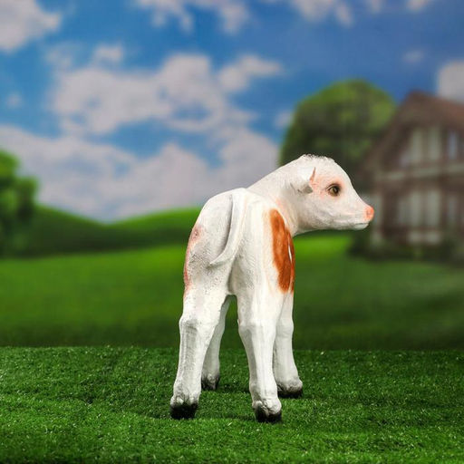 Садовая фигура из полистоуна Телёнок, 27 см - Хорошие сувениры фото 4