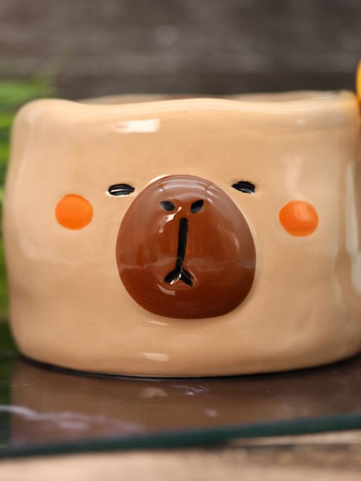 Кружка керамическая iLikeGift Amazing capybara, brown