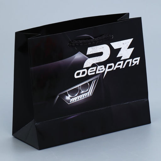 Цена за 3 шт. Пакет подарочный ламинированный, упаковка, «С 23 февраля», S 12×15×5.5 см