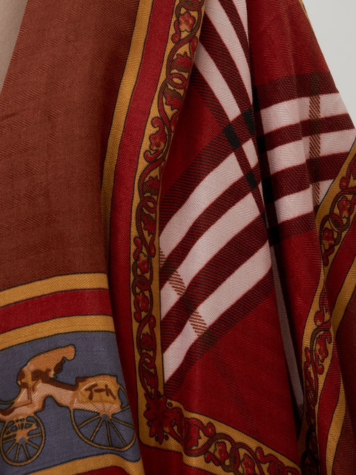 Тонкий, мягкий двусторонний палантин из тонкой шерсти - Tantino фото 5