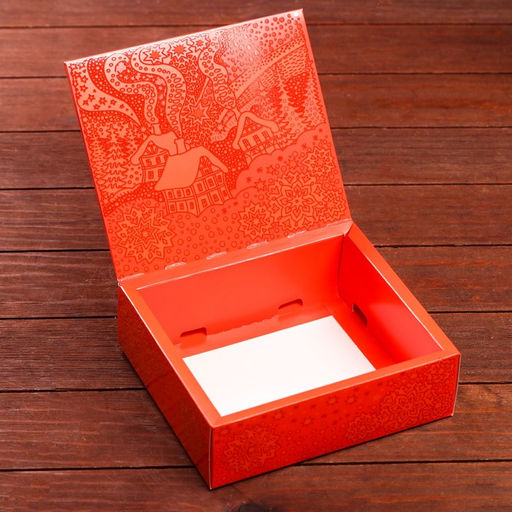 Цена за 5 шт. Подарочная коробка Подарочная с обечайкой Три медведя, 18,5 х 16 х 5,8 см - Simaland фото 6