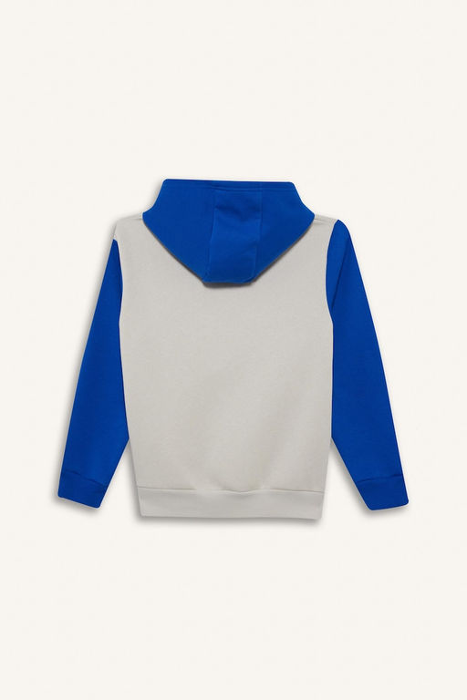 Kap__onlu Bask_l_ __i Yumu_ak T_yl_ Sweatshirt Erkek _ocuk - Defacto фото 8