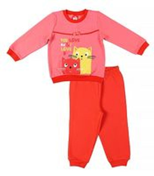 CRB wear/CAB 5246 Пижама для девочки, коралловый/Ex.Cherubino фото 2