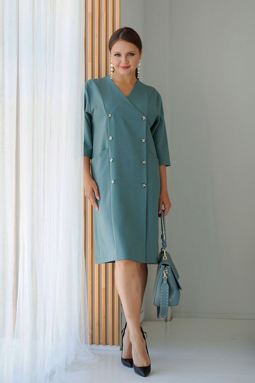 Платье РП-1178 зеленый гранит - Angelika фото 5