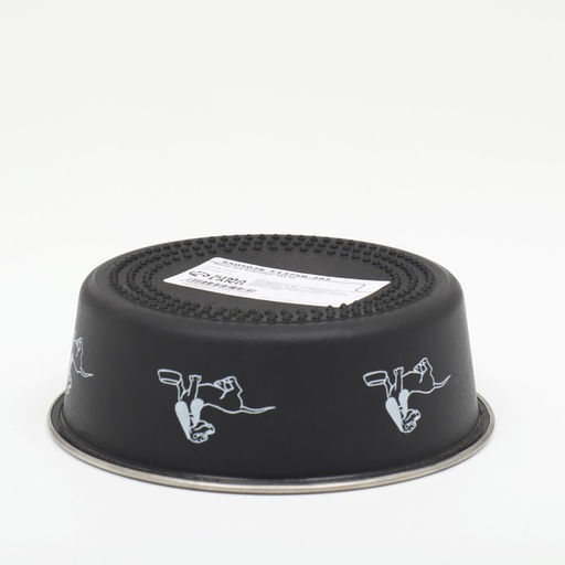 Миска металлическая в пластиковом корпусе Собачья любовь, 445 мл, черная - Пижон фото 4