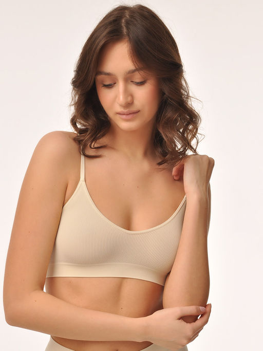 Топ на тонких бретелях в рубчик - My фото 27