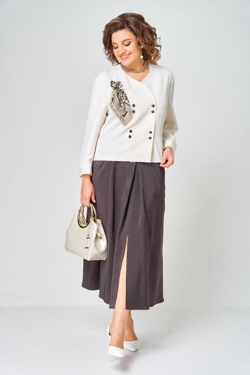 Костюм Aira Style 24137 Молочно-коричневый