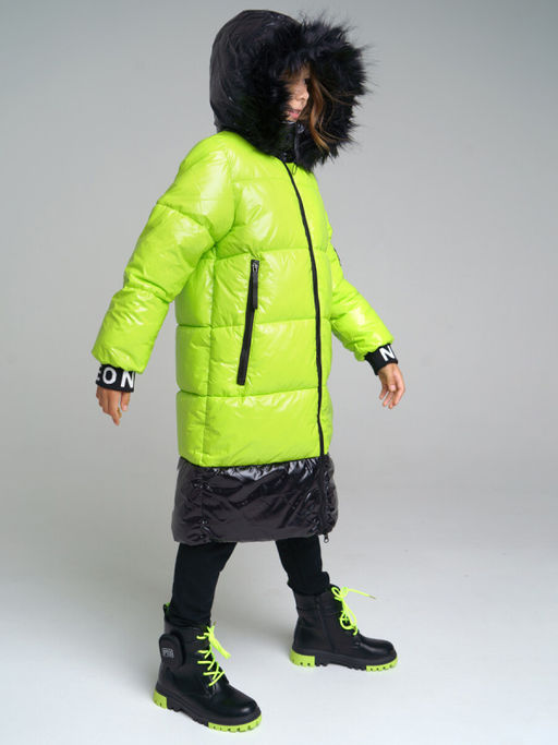 32221951 Пальто текстильное с полиуретановым покрытием для девочек