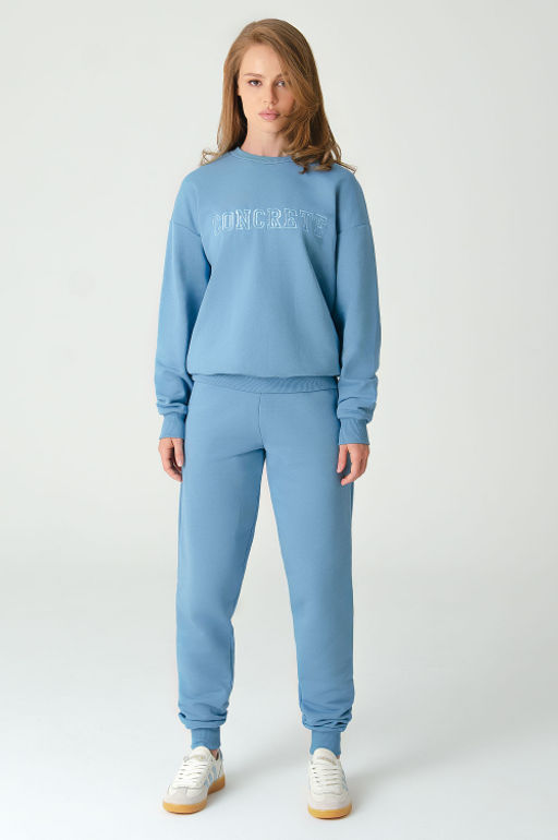 Арт. 2520/3 Костюм с брюками женский 44-52 (5 шт) Цвет:верх-голубой,низ-голубой - Калинка фото 12