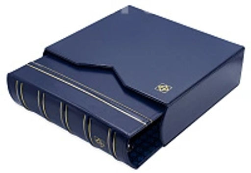 Альбом для монет без листов c защитным шубером формат Optima Gigant Синий Классический дизайн LEUCHTTURM 322659