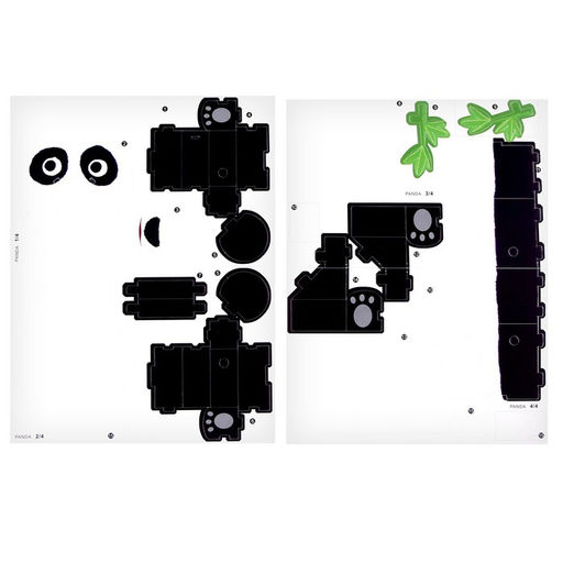 Конструктор 3D фигурки «Панда», набор для творчества