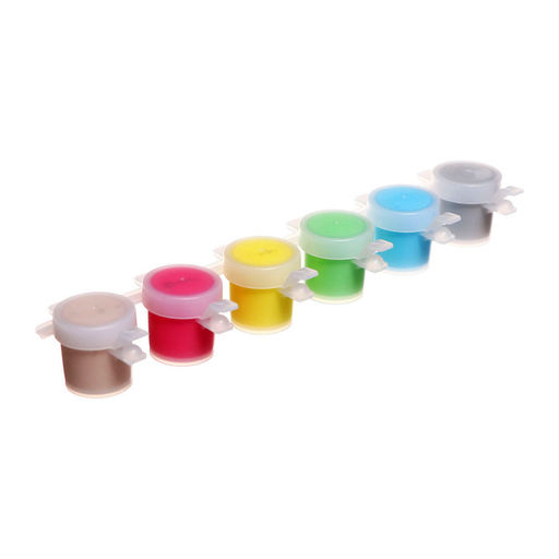 Краска акриловая, набор 6 цветов х 5 мл, Calligrata Kid, ПАСТЕЛЬНЫЕ (повышенное содержание пигмента), морозостойкие