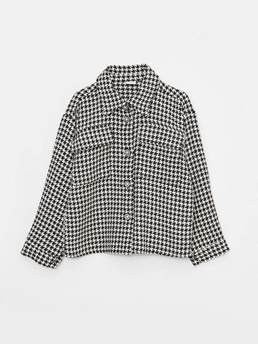 Kazaya?? Desenli Uzun Kollu K?z ?ocuk G?mlek Ceket - Waikiki фото 3