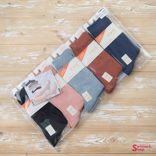 Носочки длинные цветные LL649-3, размер 30-35, 10 пар в уп. - Swimark фото 3