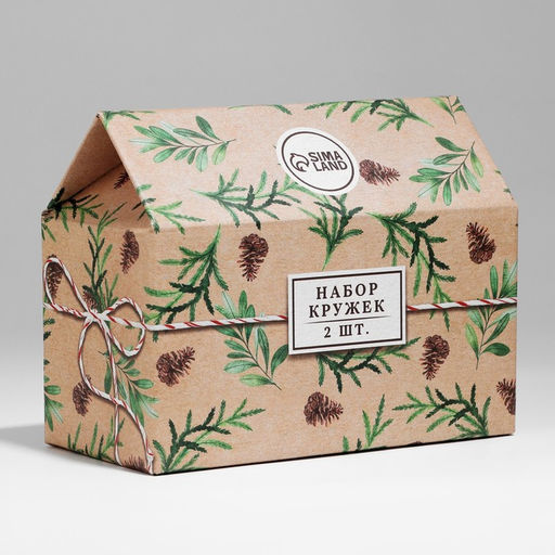 Кружки новогодние стеклянные Тепла и уюта!, 2 шт. по 300 мл - Дорого внимание фото 21