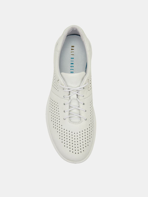 Полуботинки Ralf Ringer Sharm летние из кожи белые  фото 5