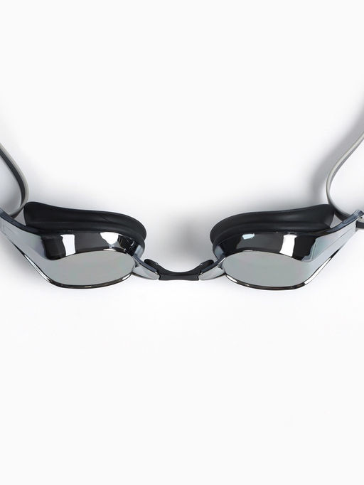 Очки для плавания ONLYTOP, набор носовых перемычек, чёрные, зеркальные