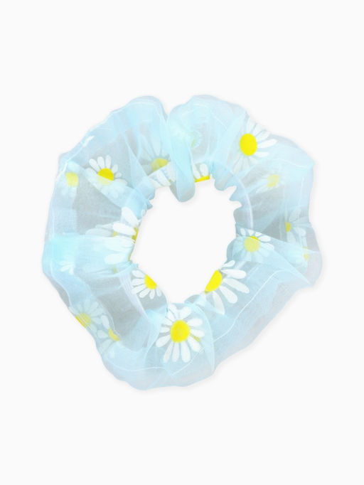 Цена за 2 шт. Резинка для волос «Ромашка» голубая, Холодное сердце