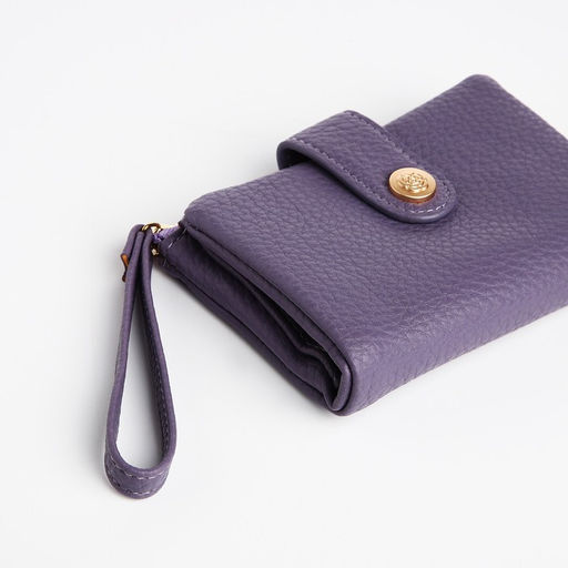 Кошелёк на кнопке, цвет фиолетовый - Simaland фото 4