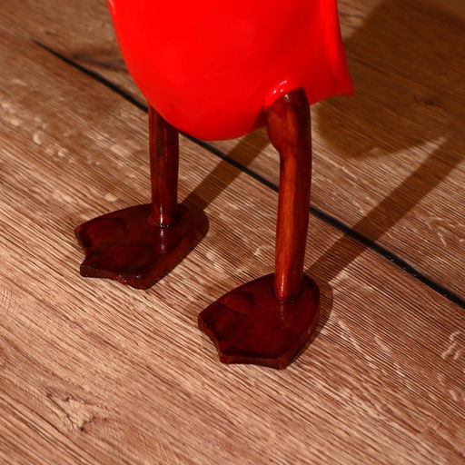 Сувенир "Утка красная" дерево 45 см