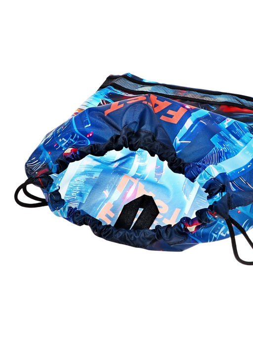 Мешок для обуви deVENTE на шнурке, с сеткой, принтом, размер 47×1×40 см, разноцветный