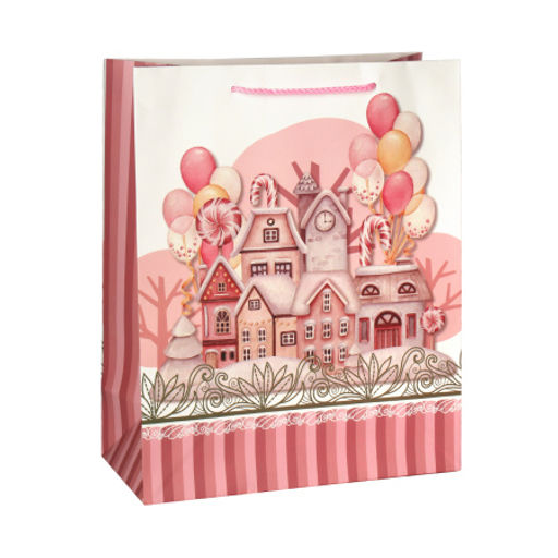 Цена за 12 шт. Пакет подарочный 26x32x12см / 7405L /уп 12/384/210 г - ГалеонТрейд фото 4