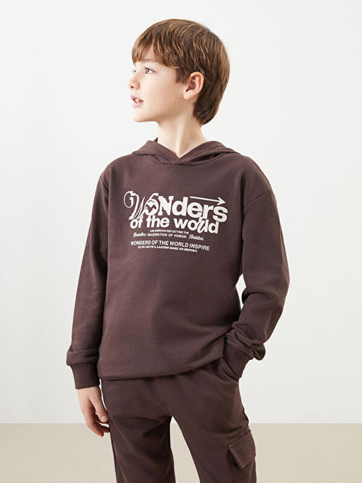 Kap??onlu Erkek ?ocuk Sweatshirt